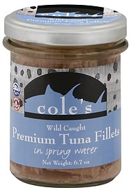 COLE'S 6.7oz WILD CAUGHT TUNA FILLETS
