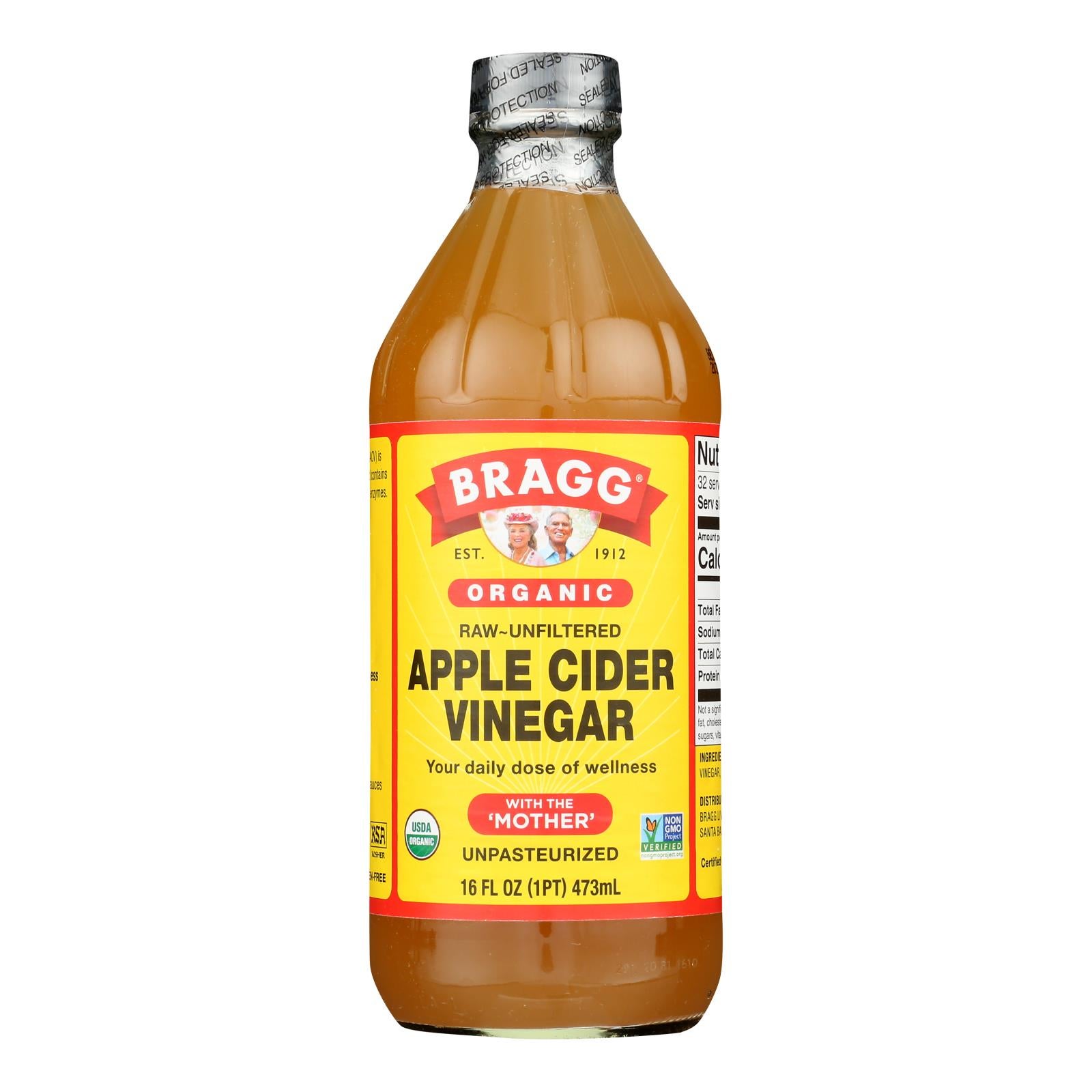 BRAGG 16oz APPLE CIDER VINEGAR ORGANIC RAW UNFILTERED