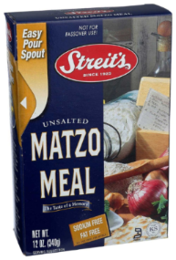 STREITS 12OZ UNSALTED MATZO MEAL
