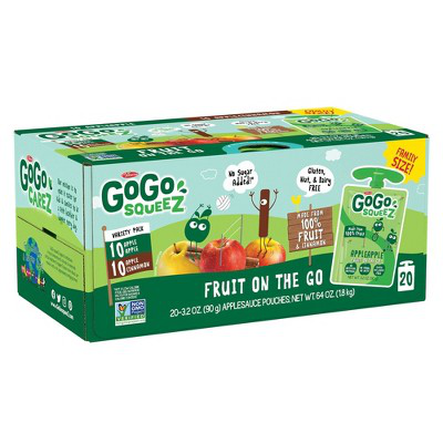 GOGO SQUEEZ 64oz APPLESAUCE, VARIETY APPLE/CINNAMON