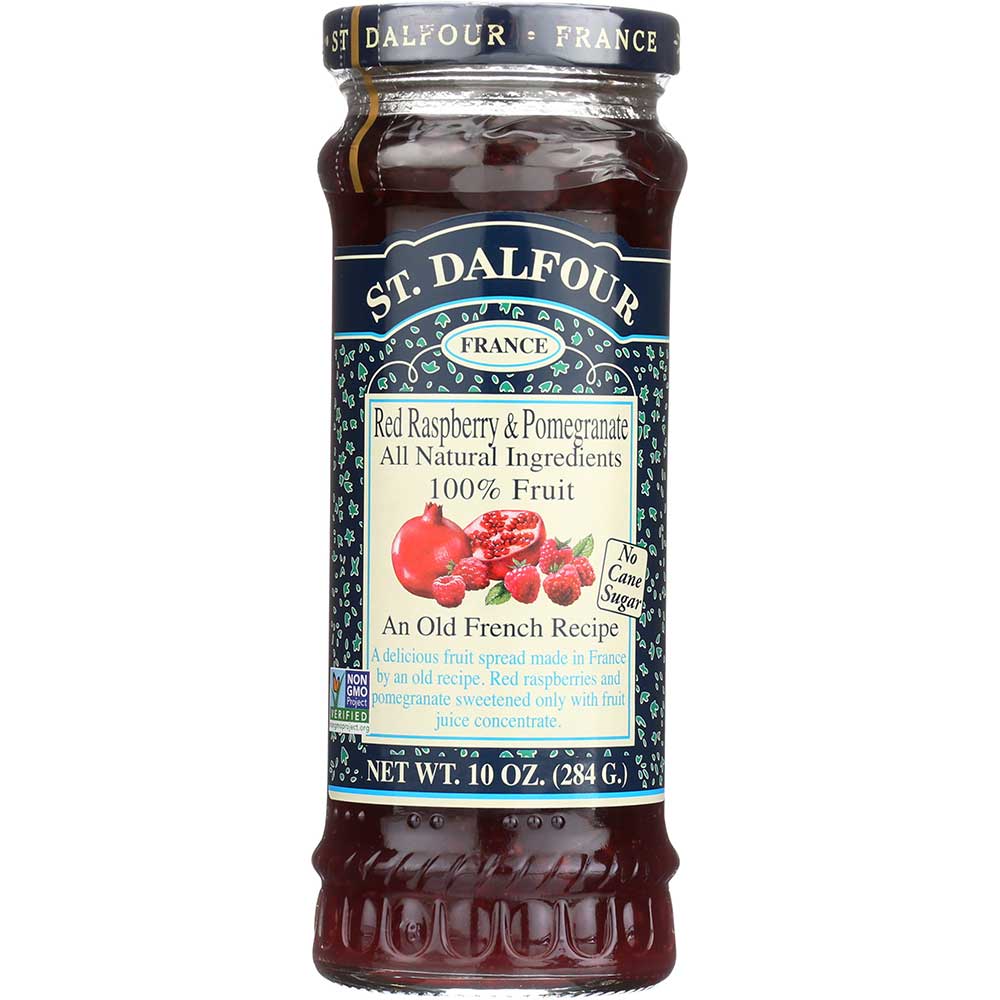 ST. DALFOUR 10oz RASPBERRY & POMEGRANATE FRUIT SPREAD