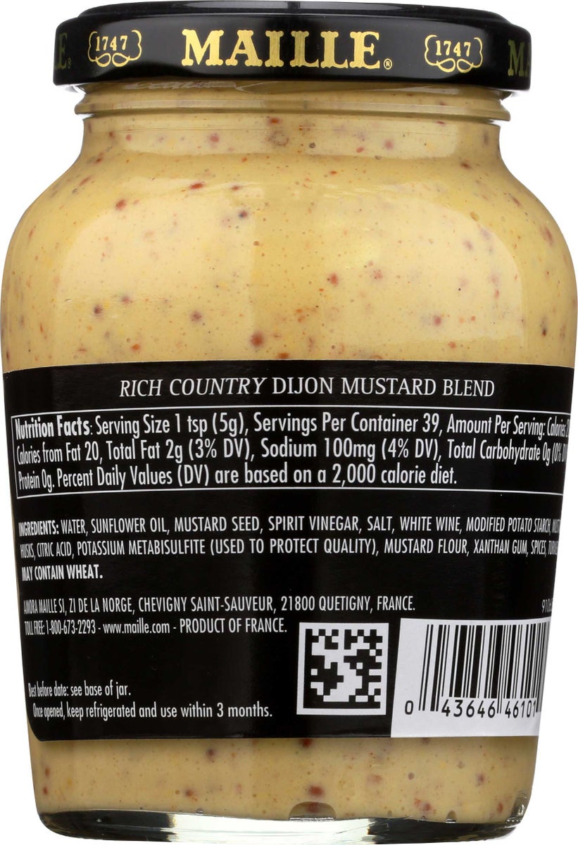 MAILLE 7oz RICH COUNTRY DIJON MUSTARD