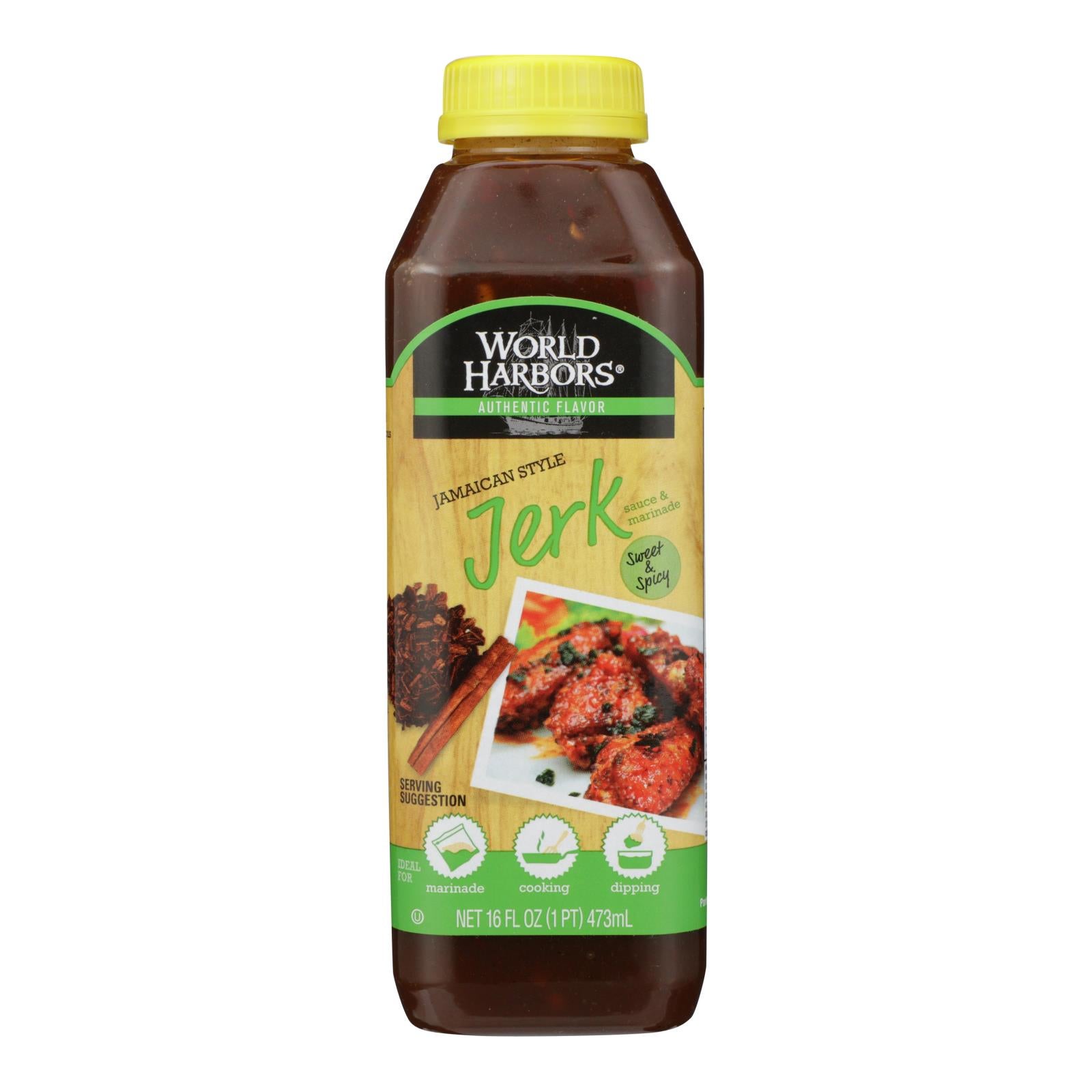 World Harbor 16FLOZ  Jamaican Style Jerk Marinade and Sauce