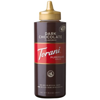 TORANI 16.5OZ DARK CHOCOLATE SAUCE SQUEEZE BOTTLE 