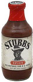 STUBB'S 18oz SPICY BBQ SAUCE