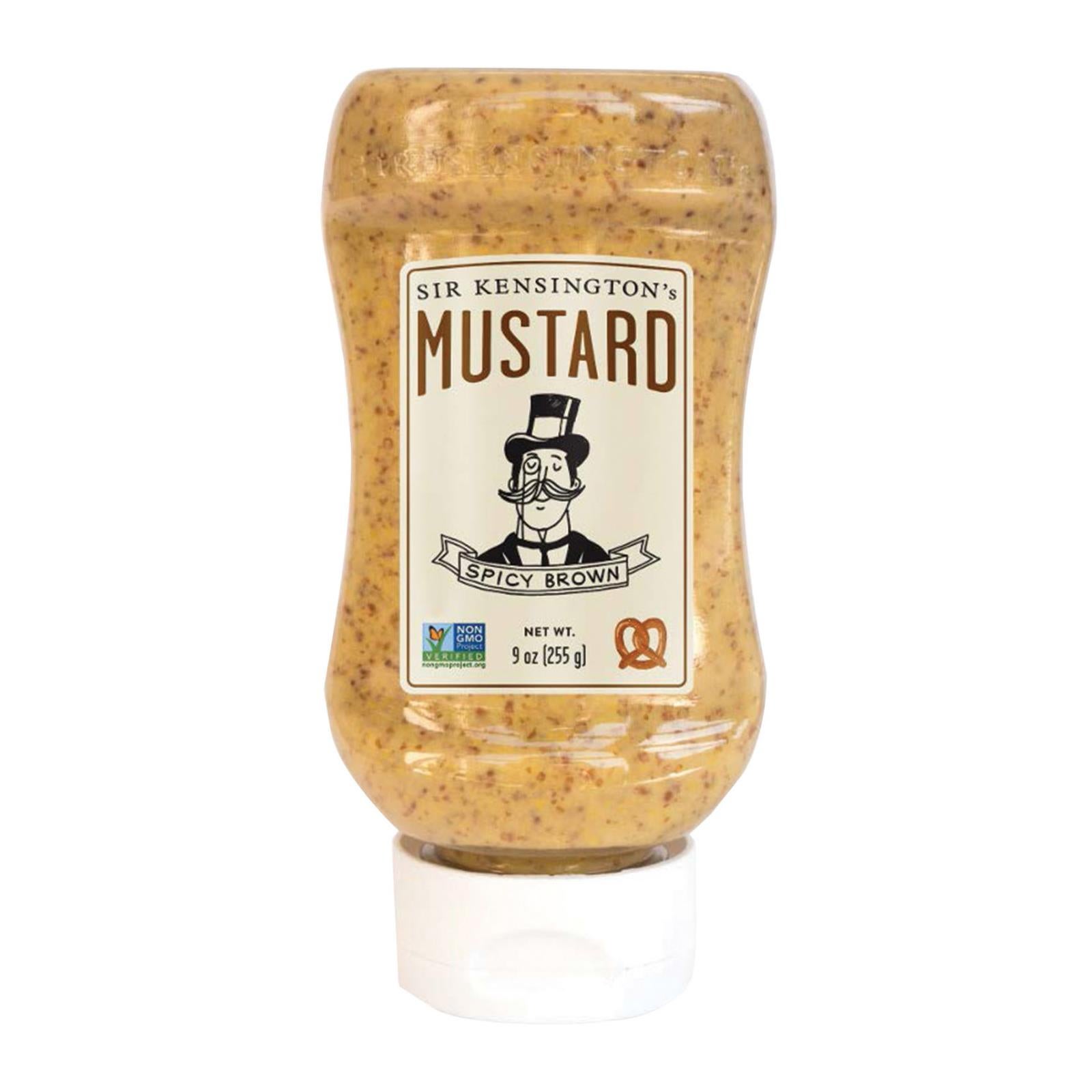 SIR KENSINGTON'S 9oz MUSTARD SPICY BROWN SQUEEZE BOTTLE