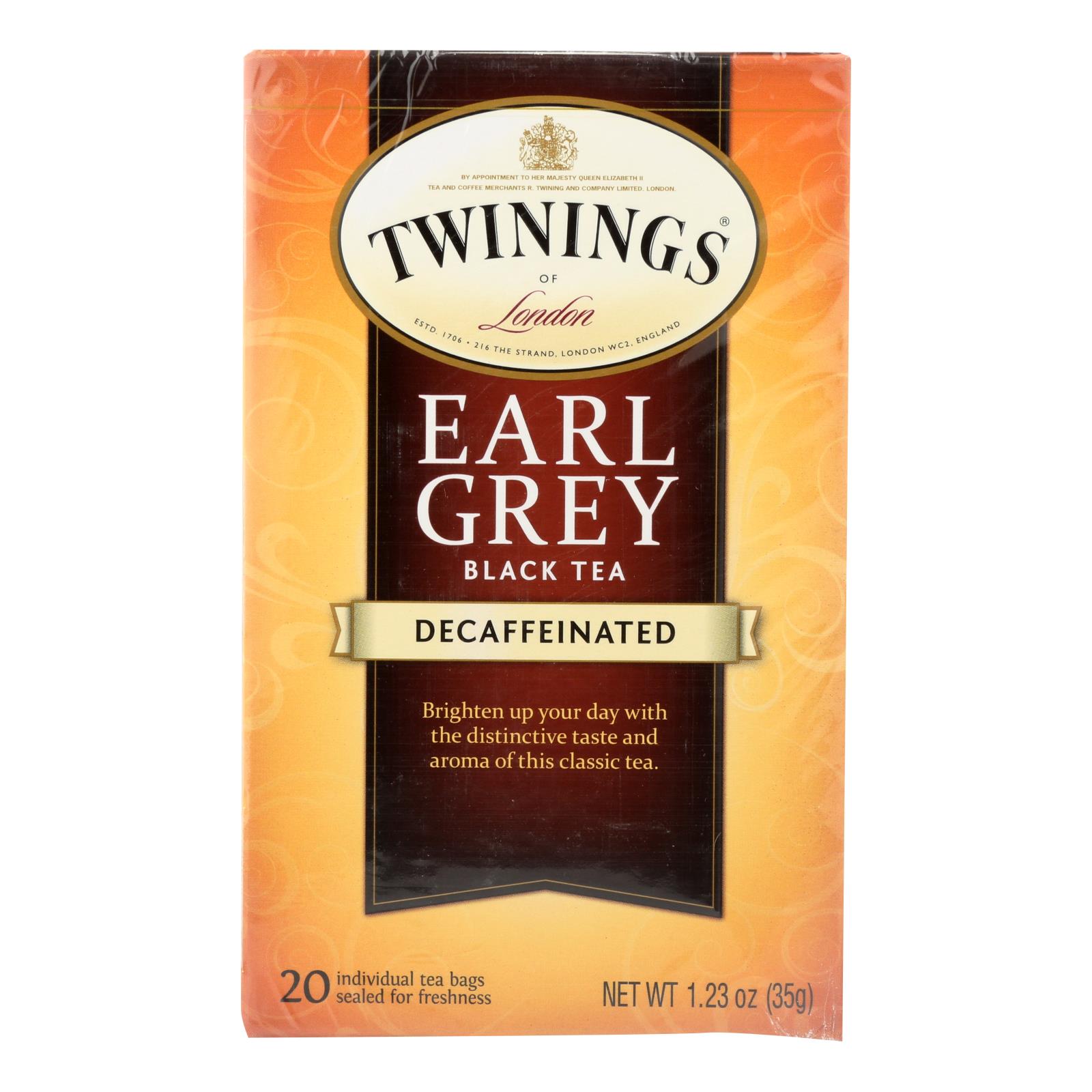 TWININGS 20ct EARL GREY DECAFFEINATED