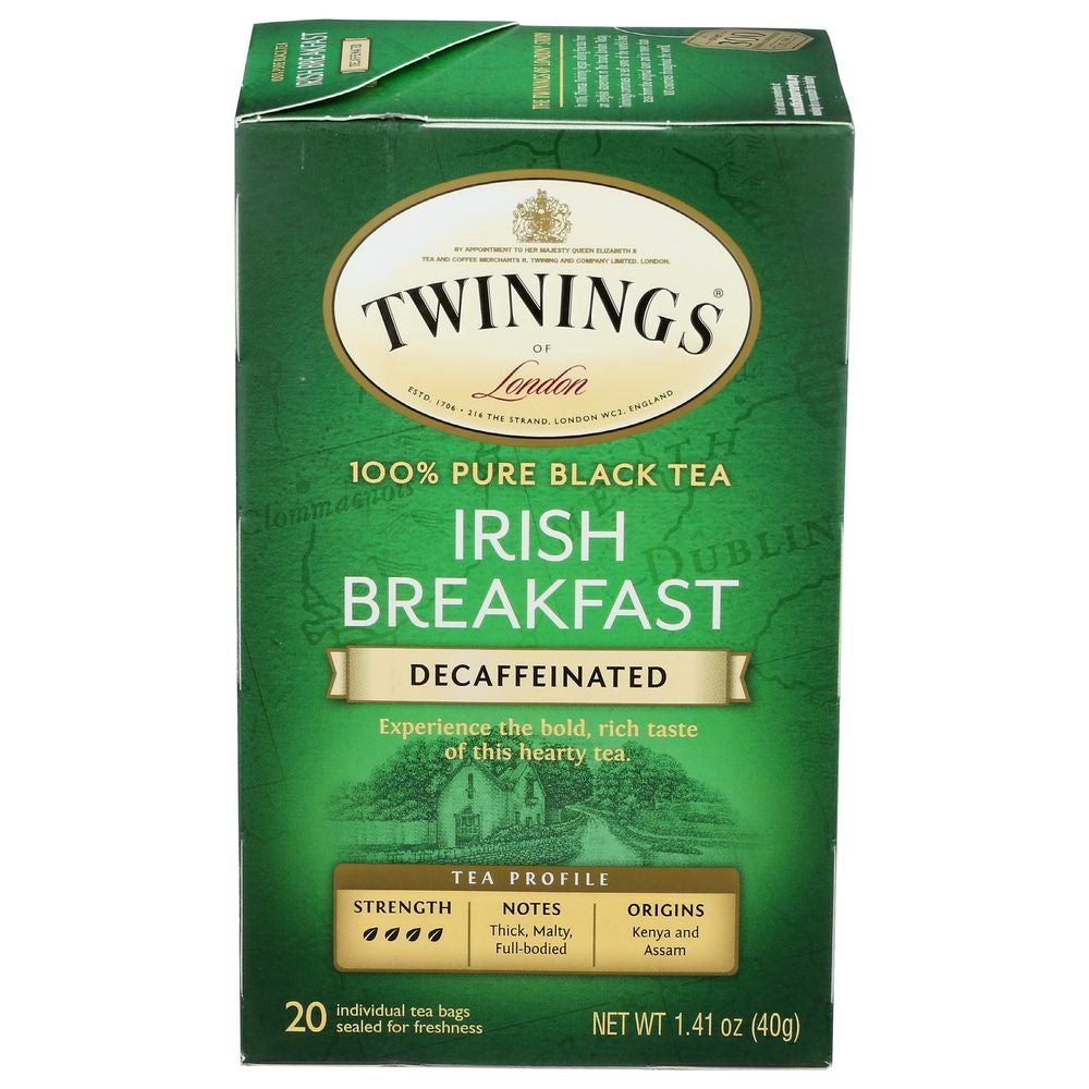 TWININGS 20ct IRISH BREAKFAST DECAFFEINATED