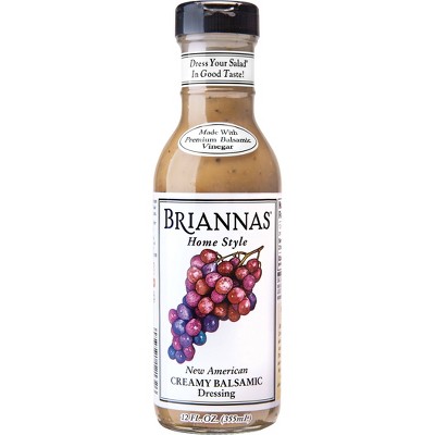 BRIANNAS 12oz DRESSING NEW AMERICAN CREAMY BALSAMIC