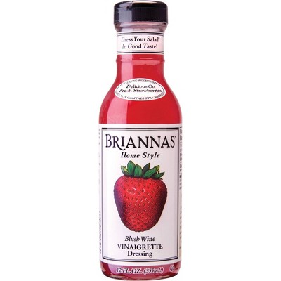 BRIANNAS 12oz DRESSING BLUSH WINE VINAIGRETTE