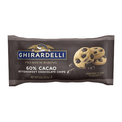 GHIRARDELLI 10oz CACAO BITTERSWEET CHOCOLATE BAKING CHIPS