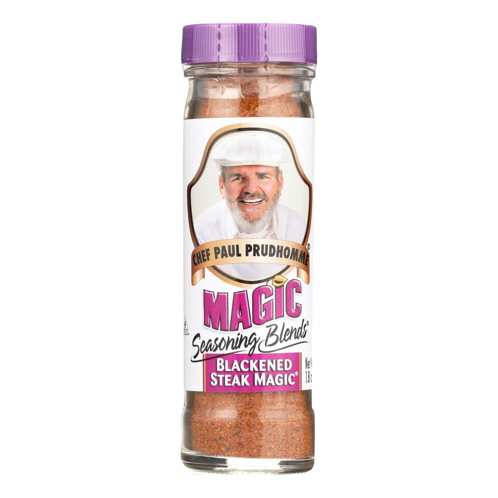 MAGIC SEASONINGS CHEF PAUL PRUDHOMMES 1.8oz MAGIC SEASONING BLENDS BLACKENED STEAK MAGIC