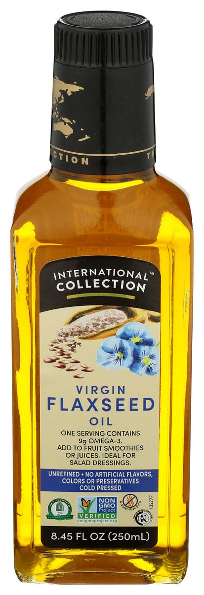 INTERNATIONAL COLLECTION 8.45oz VIRGIN FLAXSEED OIL