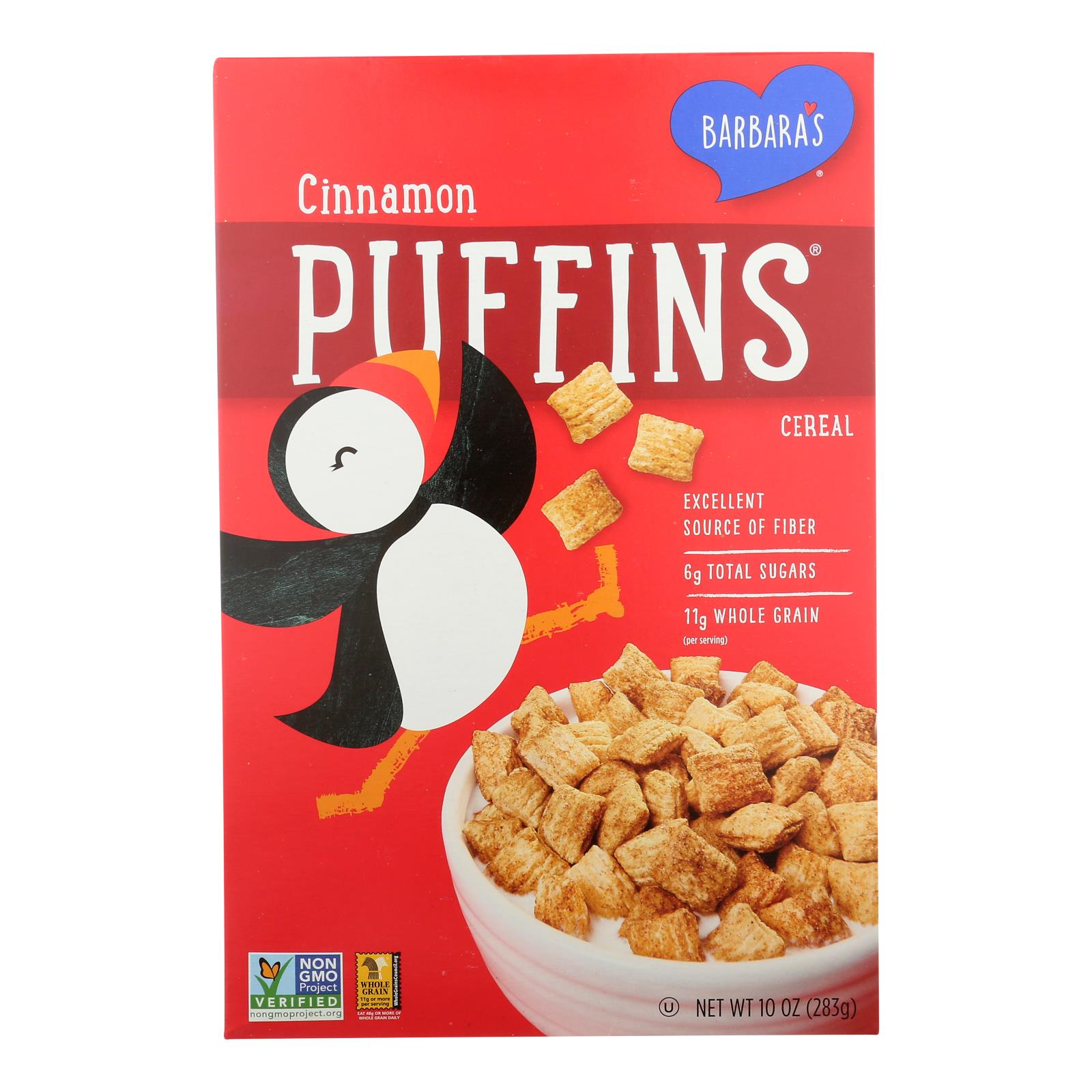 BARBARA'S PUFFINS 10oz CINNAMON