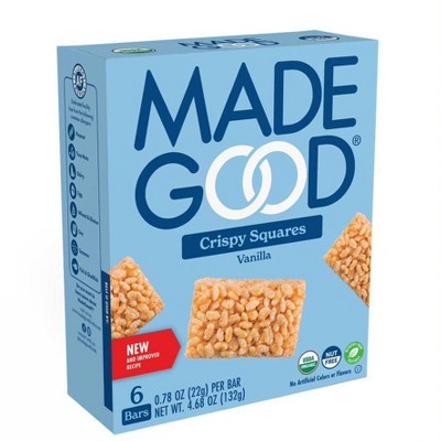 MADE GOOD 4.68oz CRISPY SQUARES VANILLA