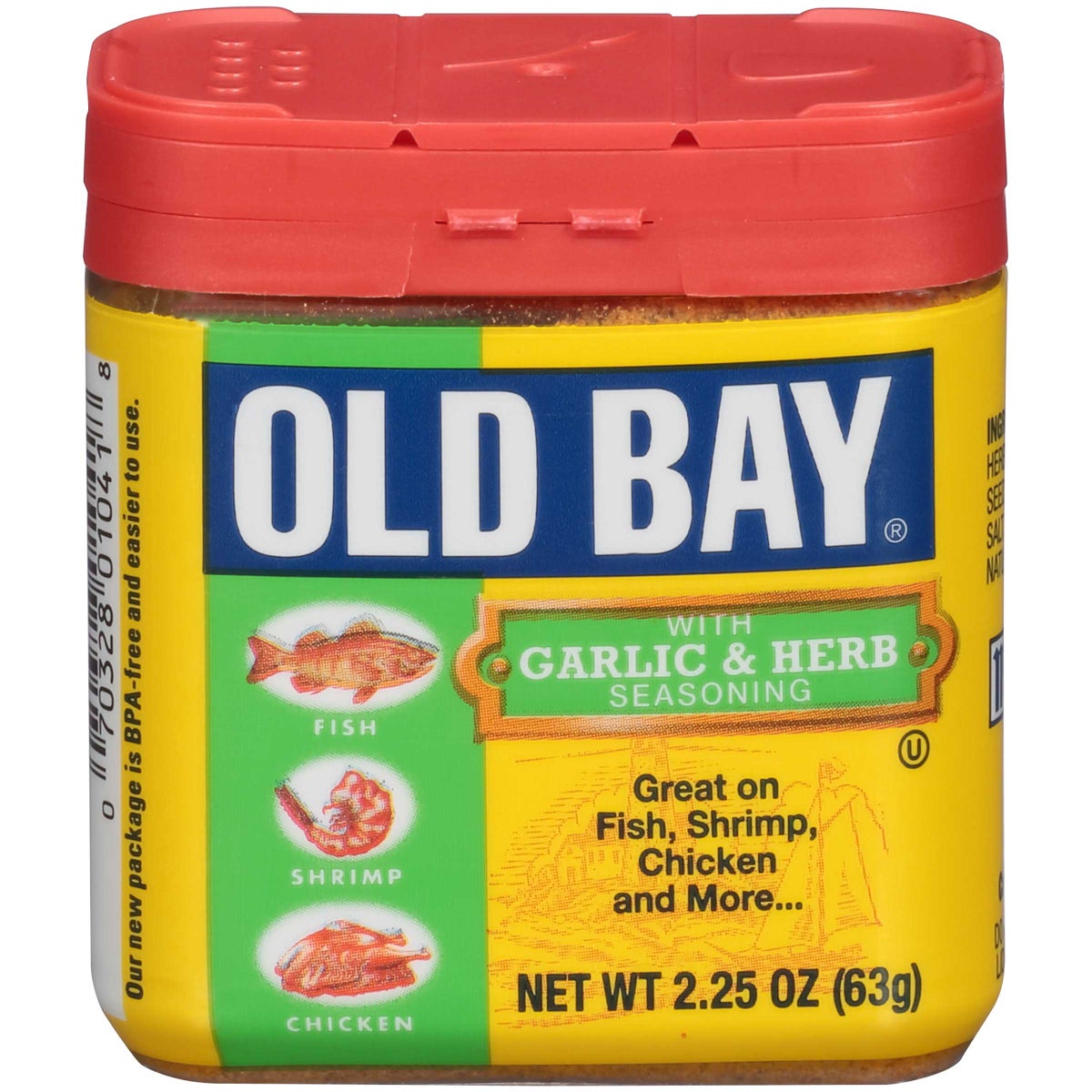 OLD BAY GARLIC AND HERB SEASONING, 2.25
