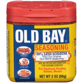 OLD BAY 30 PERCENT LESS SODIUM SEASONING, 2 OUNCE 12 PER CASE.