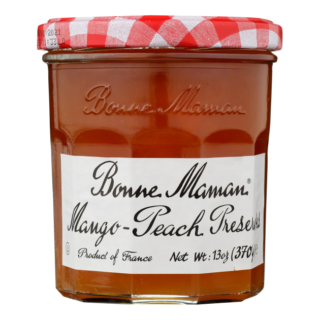 BONNE MAMAN 13oz MANGO & PEACH PRESERVES