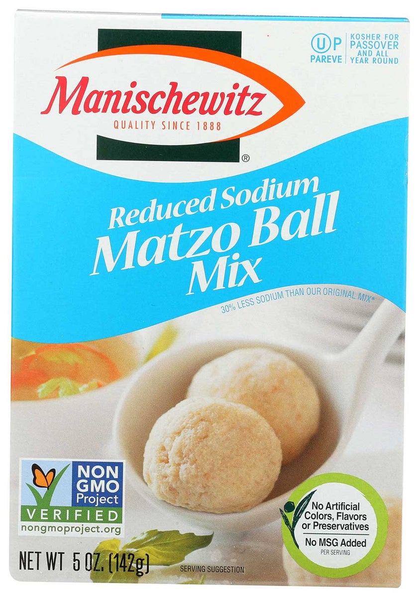 MANISCHEWITZ 4.5OZ  REDUCED SODIUM MATZO BALL MIX