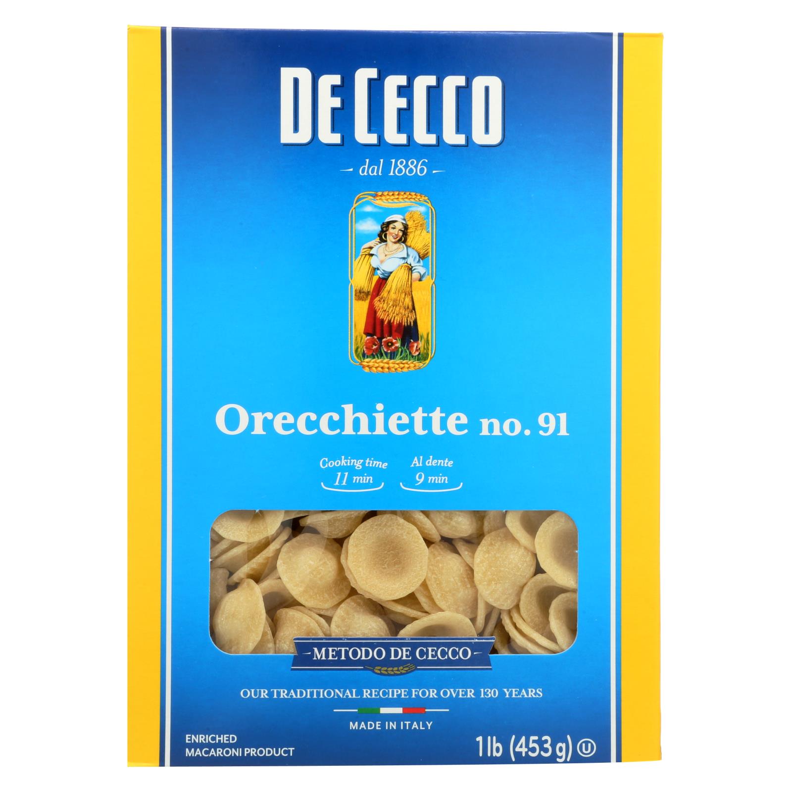 DE CECCO 16oz NO.91 ORECCHIETTE