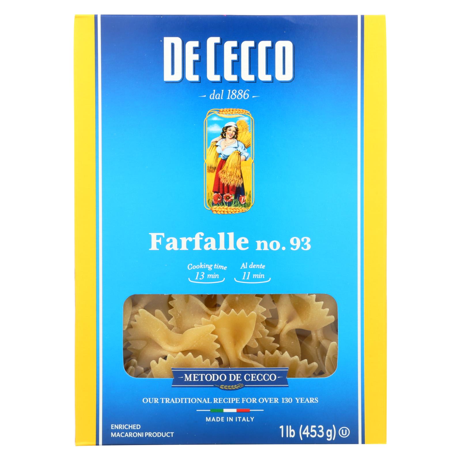 DE CECCO 16oz NO.93 FARFALLE