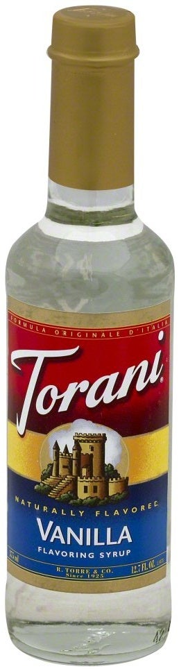 TORANI 12.7FLOZ COFFEE SYRUP VANILLA