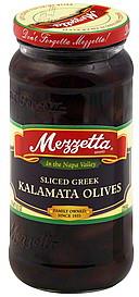MEZZETTAETTA 9.5oz SLICED GREEK KALAMATA OLIVES