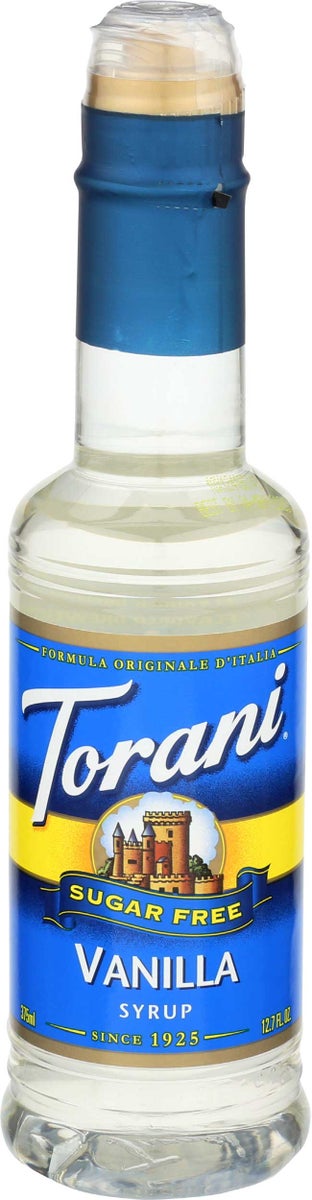 TORANI 12.7FLOZ COFFEE SYRUP SUGAR FREE VANILLA 