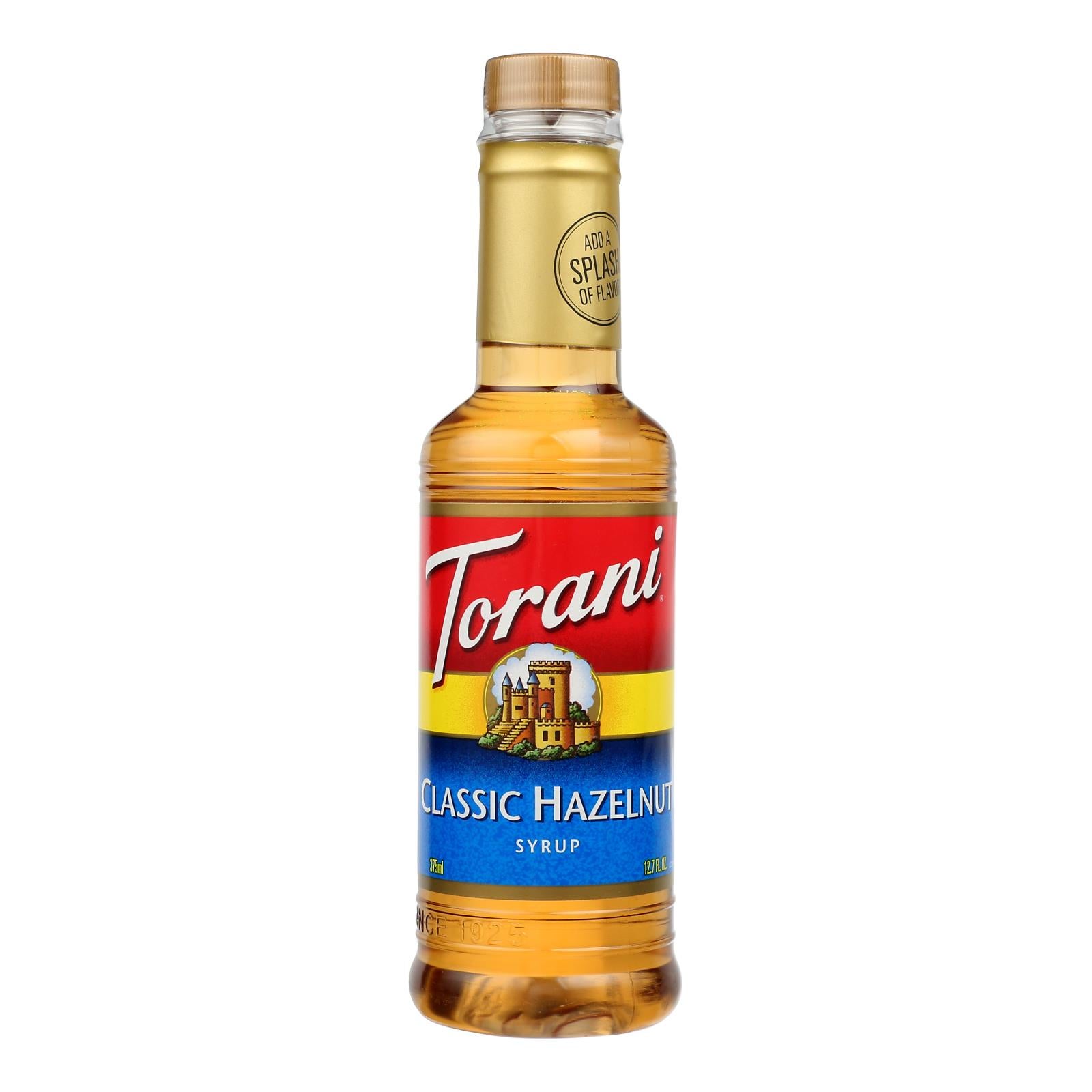 TORANI 12.7FLOZ COFFEE SYRUP HAZELNUT 