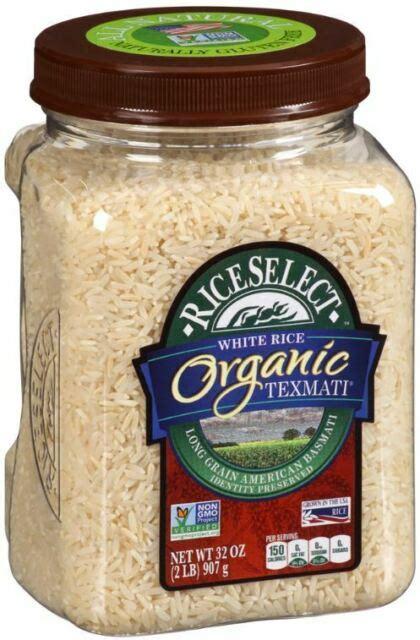 RICE SELECT 32oz ORGANIC WHITE TEXMATI RICE