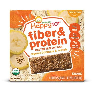 HAPPYTOT 0.88oz FIBER AND PROTEIN APPLE PEACH PUMPKINS AND CINNAMON
