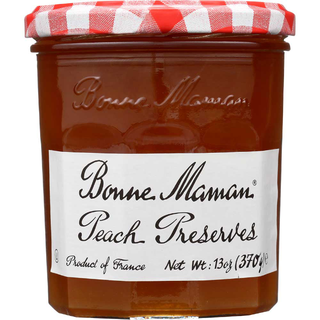 BONNE MAMAN 13oz PEACH PRESERVES