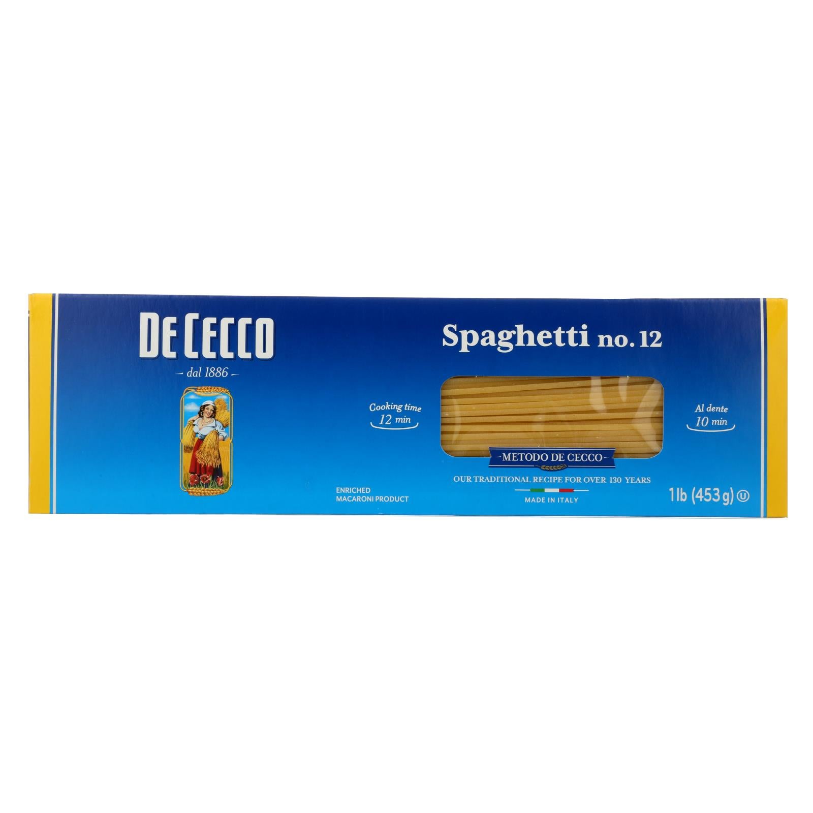 DE CECCO 16oz NO.12 SPAGHETTI