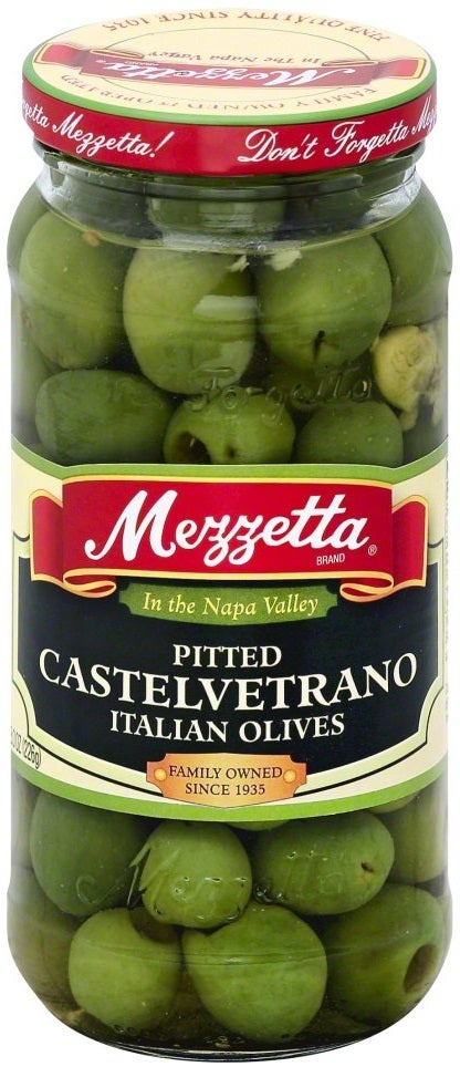 MEZZETTA 8OZ  PITTED CASTELVETRANO ITALIAN OLIVES