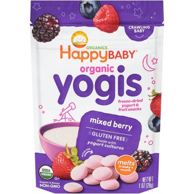 HAPPYBABY 1oz YOGIS MIXED BERRY