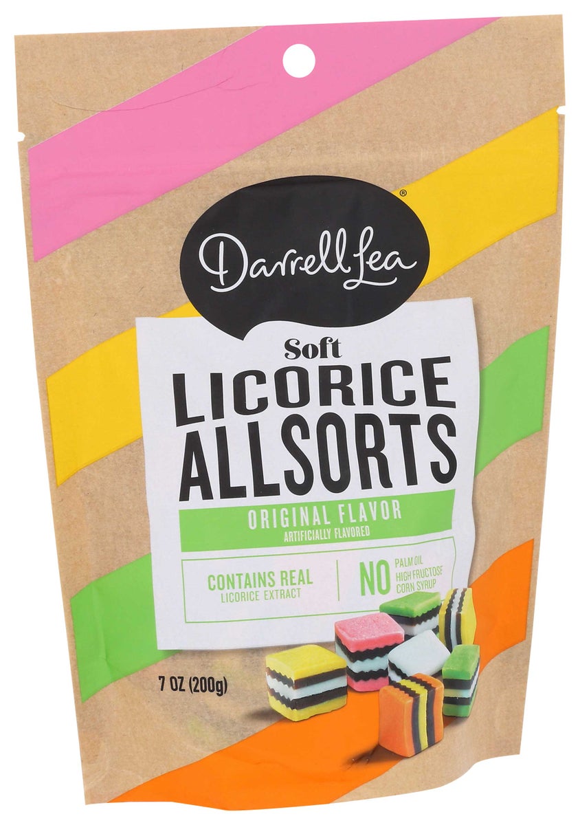 DARRELL LEA ALLSORTS SOFT LIQUORICE, 7 OUNCE 