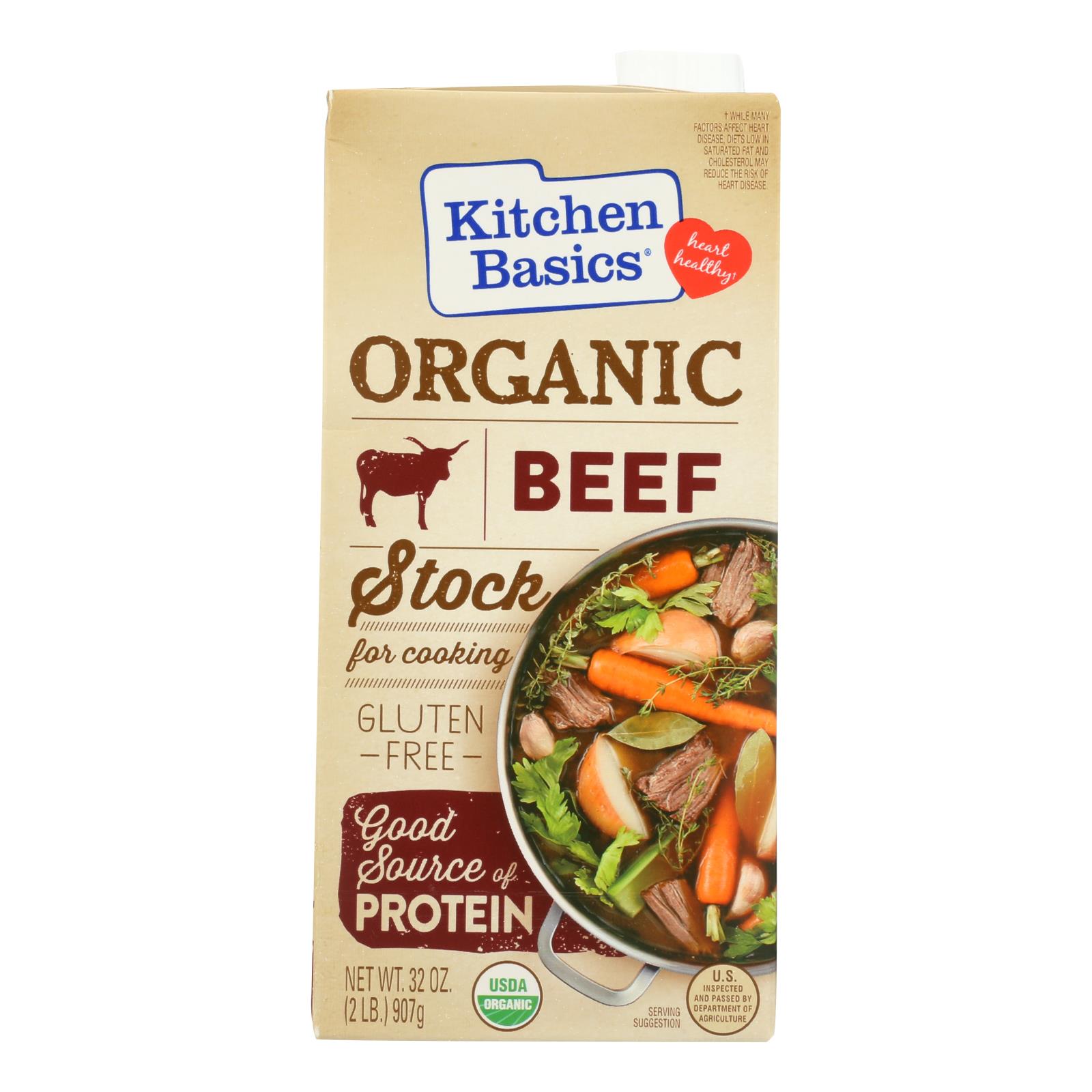 KITCHEN BASICS 32OZ ORGANIC BEEF STOCK