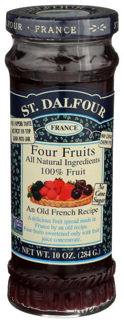 ST DALFOUR 10oz FOUR FRUITS FRUIT SPREAD 