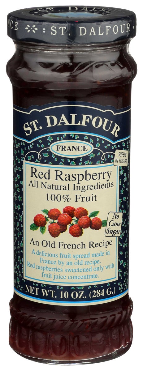 ST. DALFOUR 10oz RED RASPBERRY FRUIT SPREAD