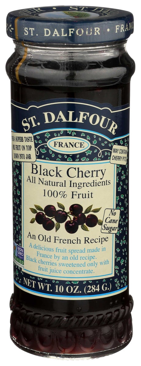 ST. DALFOUR 10oz BLACK CHERRY FRUIT SPREAD