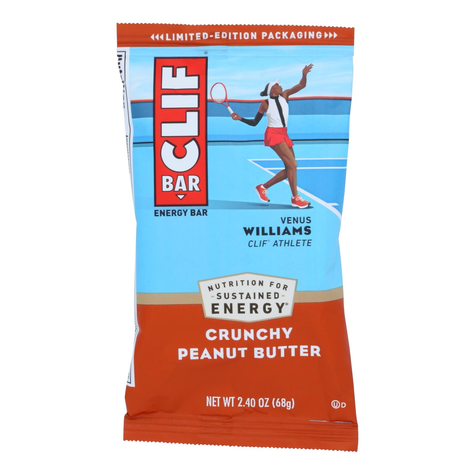 CLIF BAR 2.4oz ORGANIC CRUNCH PEANUT BUTTER 