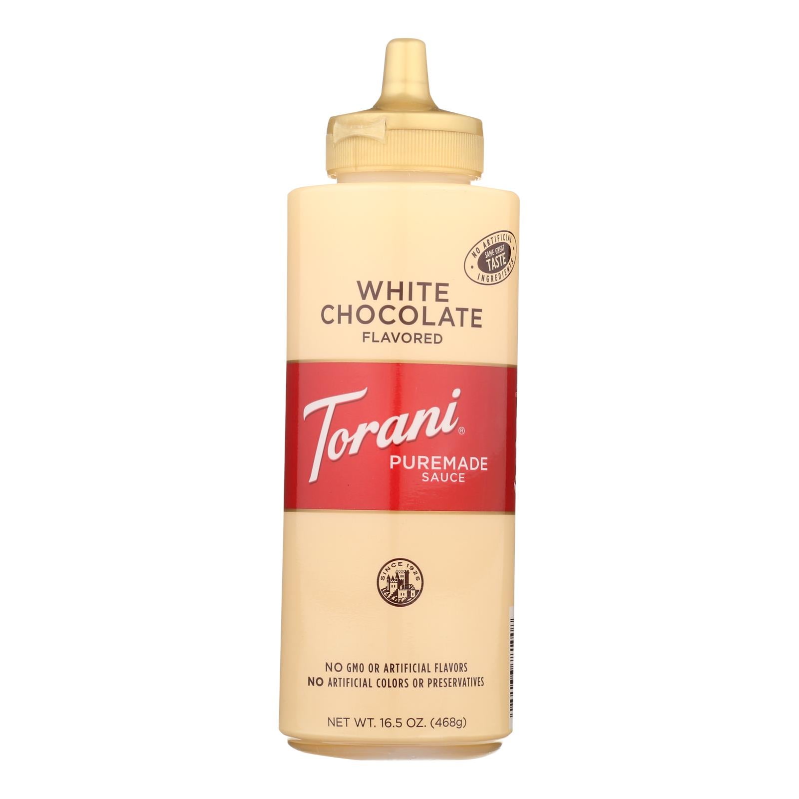 TORANI 16.5OZ WHITE CHOCOLATE SAUCE