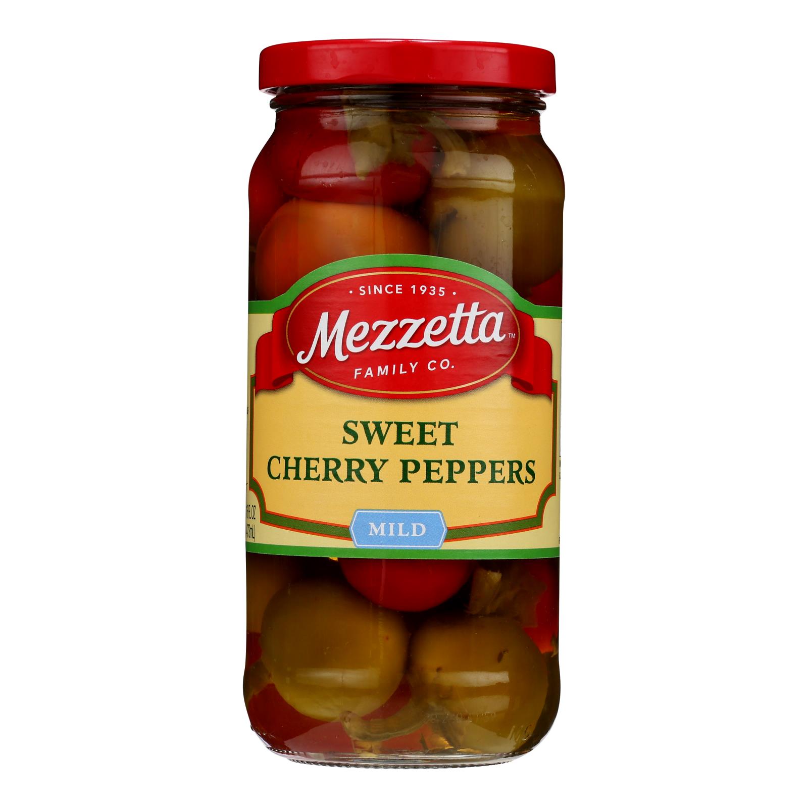 MEZZETTA 16FLOZ SWEET CHERRY PEPPERS MILD