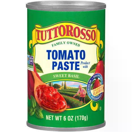 TUTTOROSSO 6oz TOMATO PASTE ROASTED GARLIC