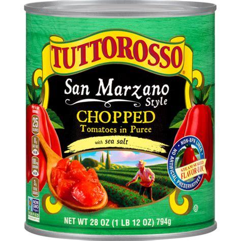 TUTTOROSSO 28oz SAN MARZANO CHOPPED TOMATO W/GARLIC BASIL OLIVE OIL SEA SALT
