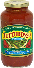 TUTTOROSSO 24oz PASTA SAUCE TOMATO GARLIC & ONION