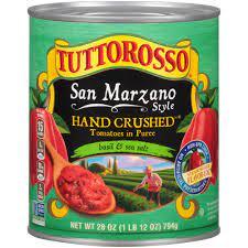 TUTTOROSSO 28oz SAN MARZANO STYLE HAND CRUSHED TOMATO W/BASIL SEASALT
