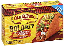 OLD EL PASO 9.5oz BOLD KIT NACHO CHEESE TACO SHELLS 10CT