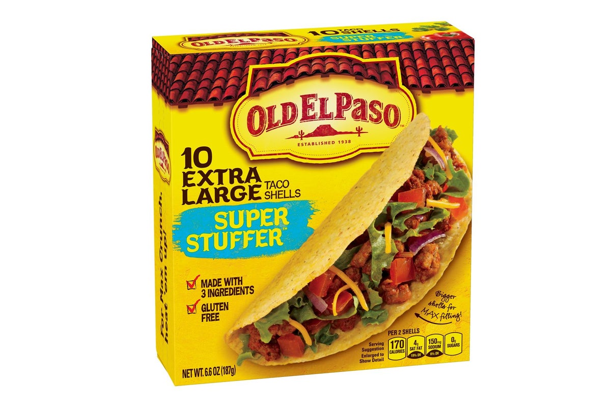 OLD EL PASP 6.6oz SUPER STUFFER TACO SHELLS