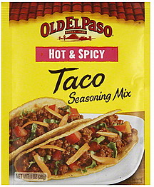OLD EL PASO 1oz HOT & SPICY TACO SEASONING MIX